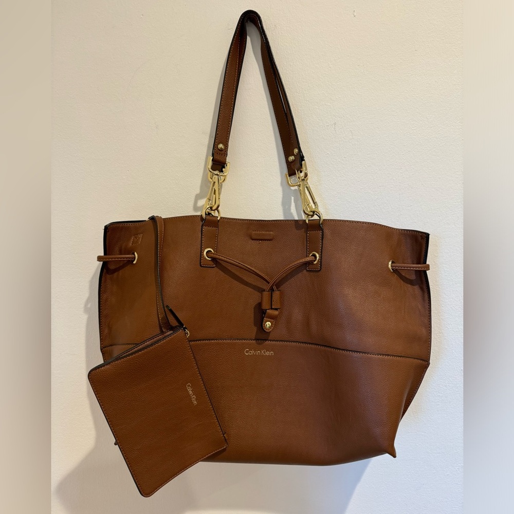Calvin Klein Brown Tote Bag
